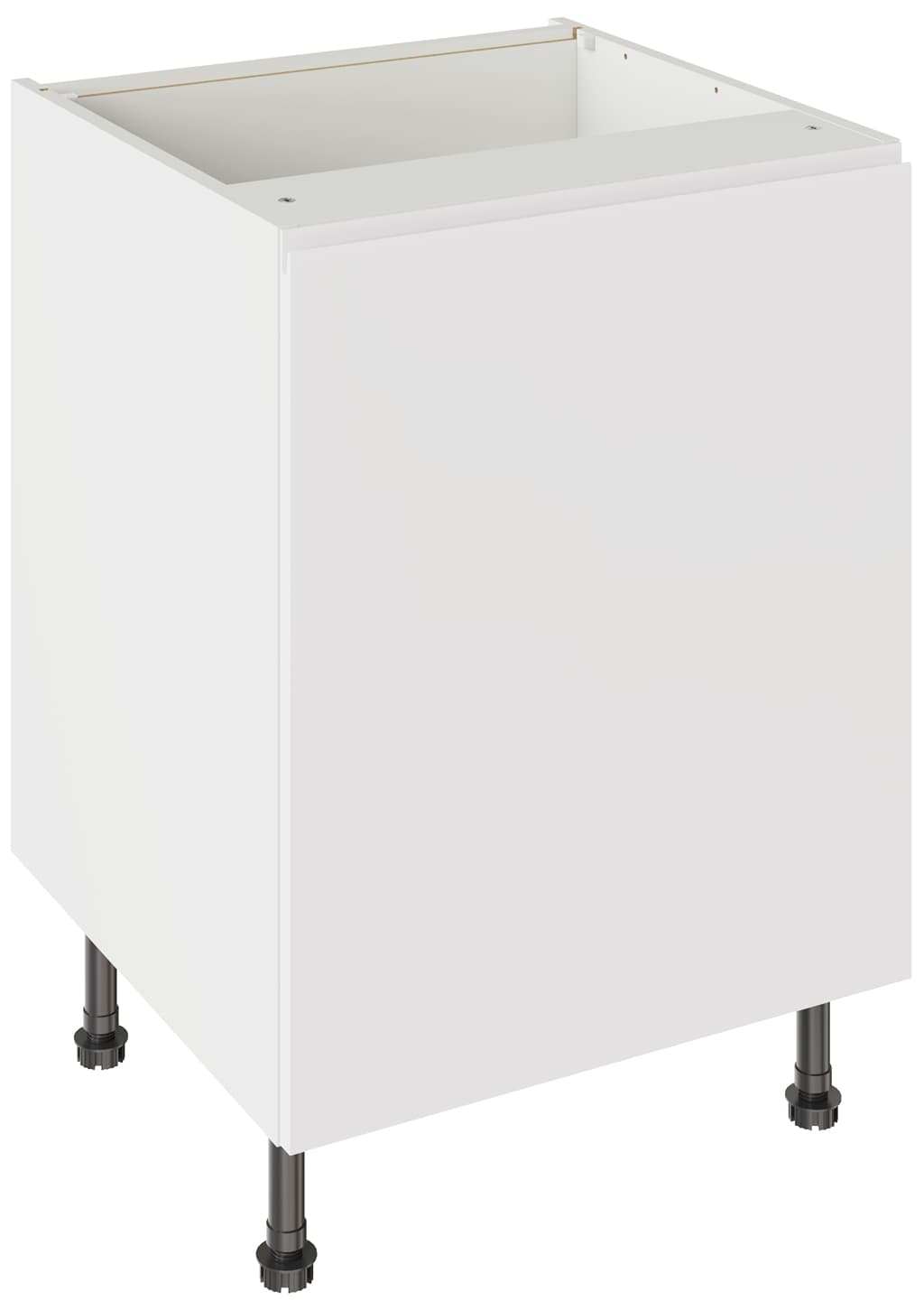Flatpack Sink Base Unit J-pull Ultra Matt White 600mm - FKKJ0535