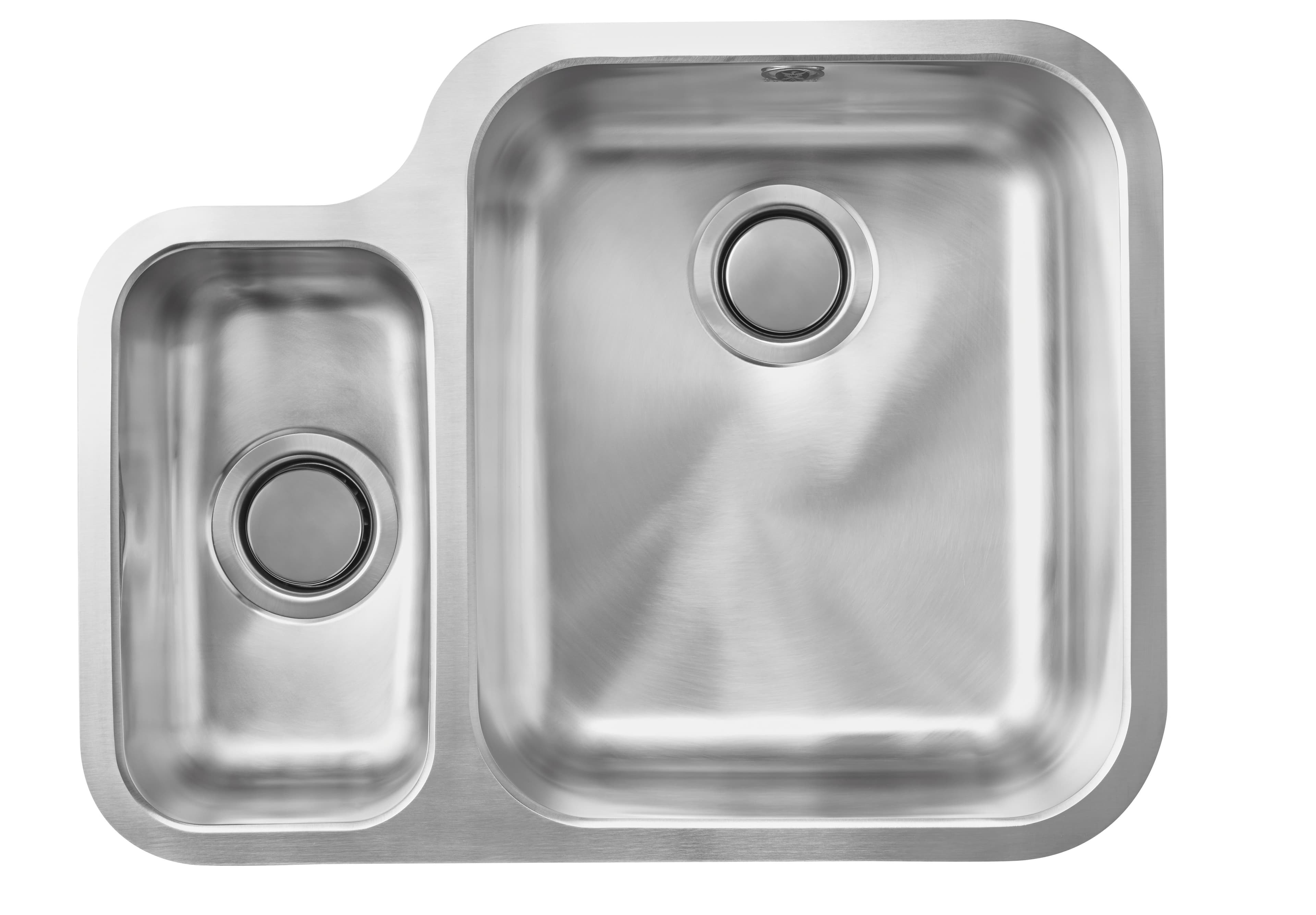 Carron Phoenix Ibis 1.5 Bowl Undermount Stainless Steel Left Hand Drainer Kitchen Sink