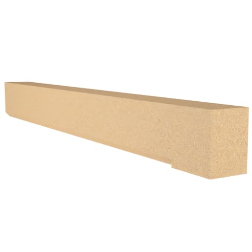 Forticrete Brown Aggregate Head Chamfered DH3 Bath 2544 Lh Piece, Size: 1269x100x140mm