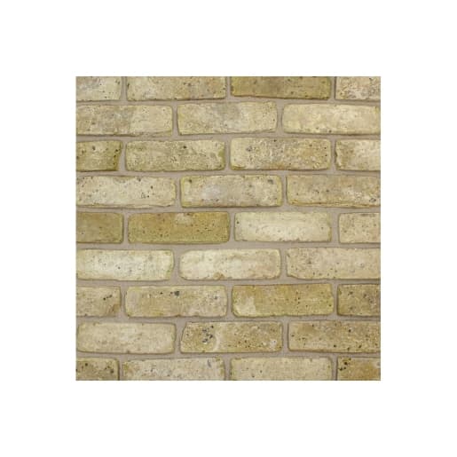 The Brick Tile Company Cream Clay Slips Brick Blend 2 - Sample Panel, Size: 395x25x340mm