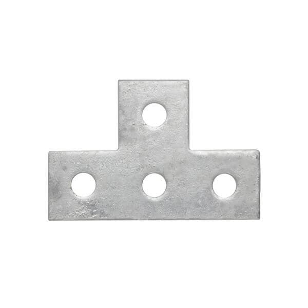 Flat T 4 Hole Bracket 89 X 138 HDG