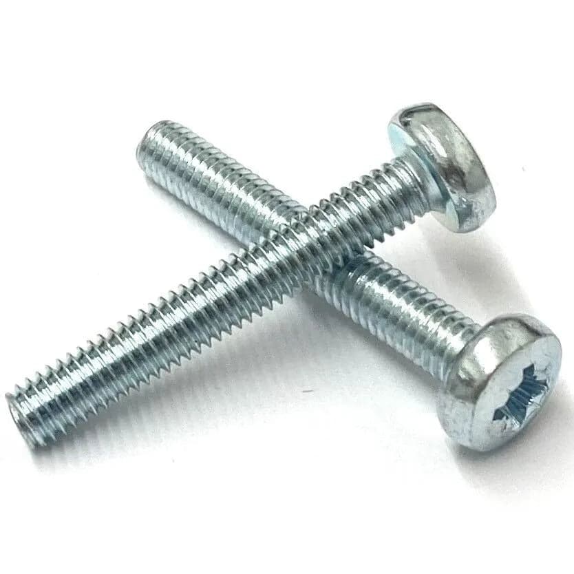 M10 Pozi Pan Machine Screw Zinc Trivalent DIN7985