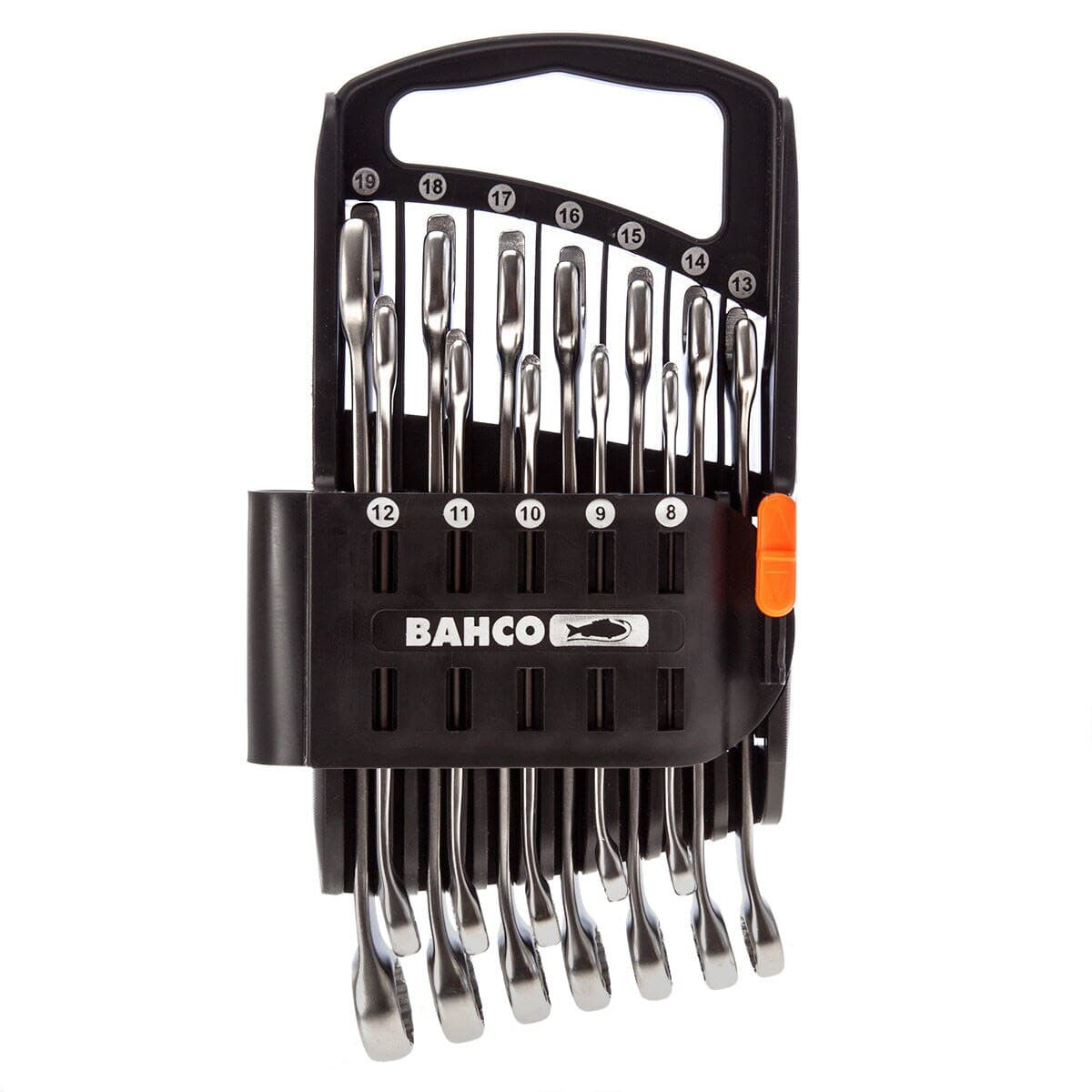 Bahco Chrome Polished Combination Spanner Set, 12 Piece 111M/SH12