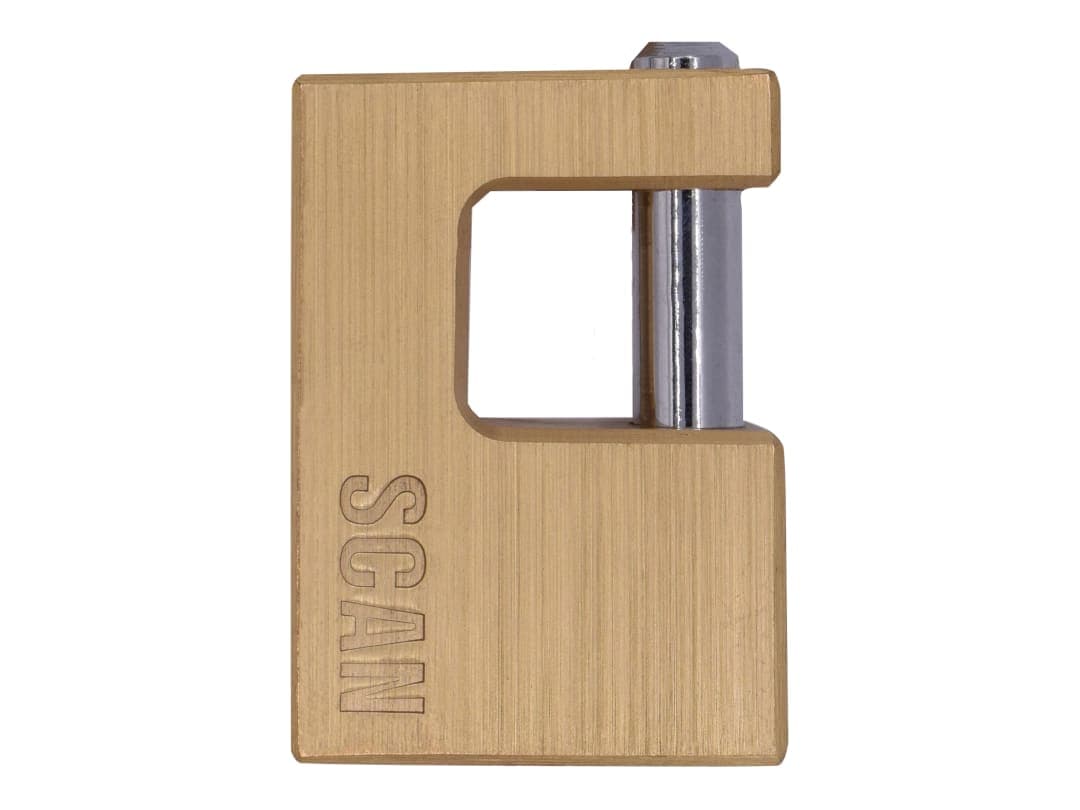 Scan Brass Shutter Padlock 60mm ZA111-60