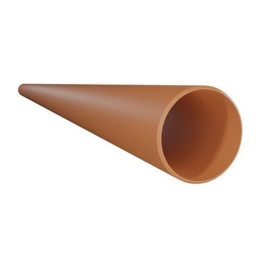 160mm x 6mtr x Pack of 28 (42.00 per unit) - Underground Drainage Pipe Plain Ended