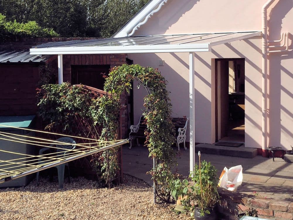 Simplicity 6 Aluminium Pergola / Veranda - 1000mm x 1000mm Square - White