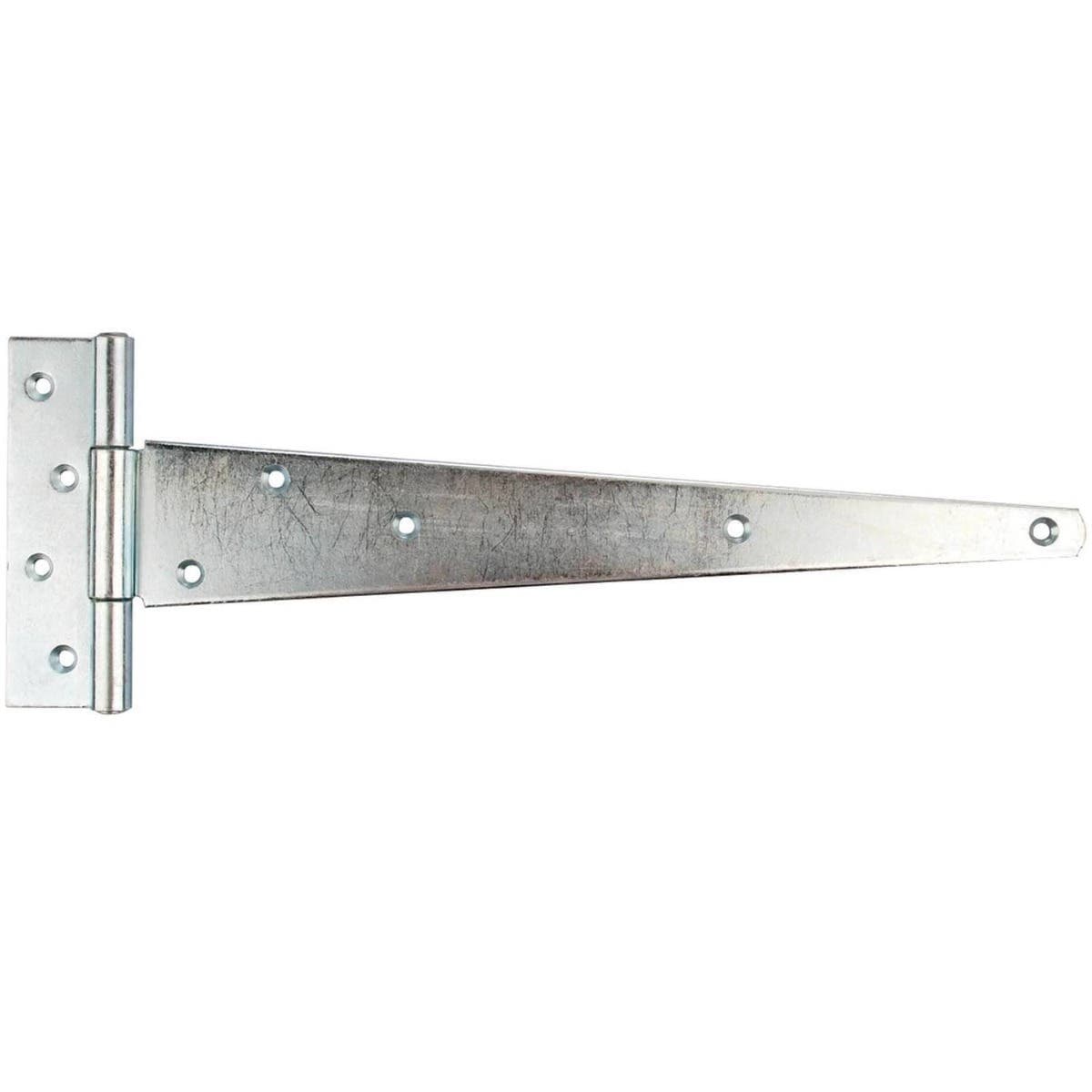 Light Duty Tee External Door/Gate Hinge - 300mm - Zinc Plated - Pair - Hardware Solutions