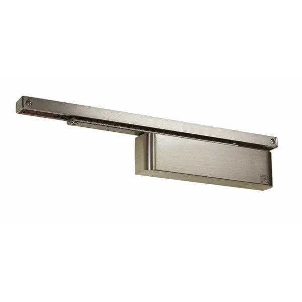 Rutland TS11204 Adjustable Fire Rated Surface Mounted Slide Door Closer - Satin Nickel