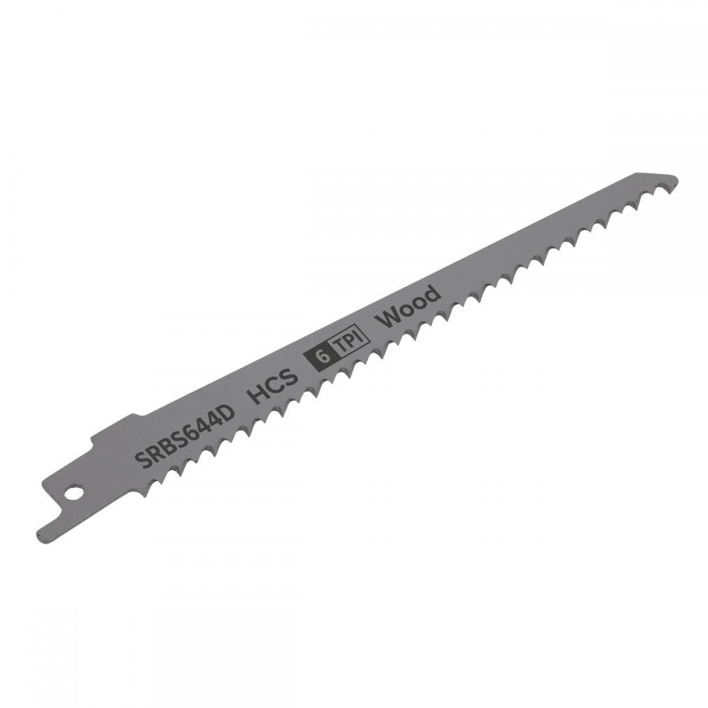 Sealey SRBS644D Reciprocating Saw Blade Clean Wood 150Mm 6Tpi - Pack Of 5