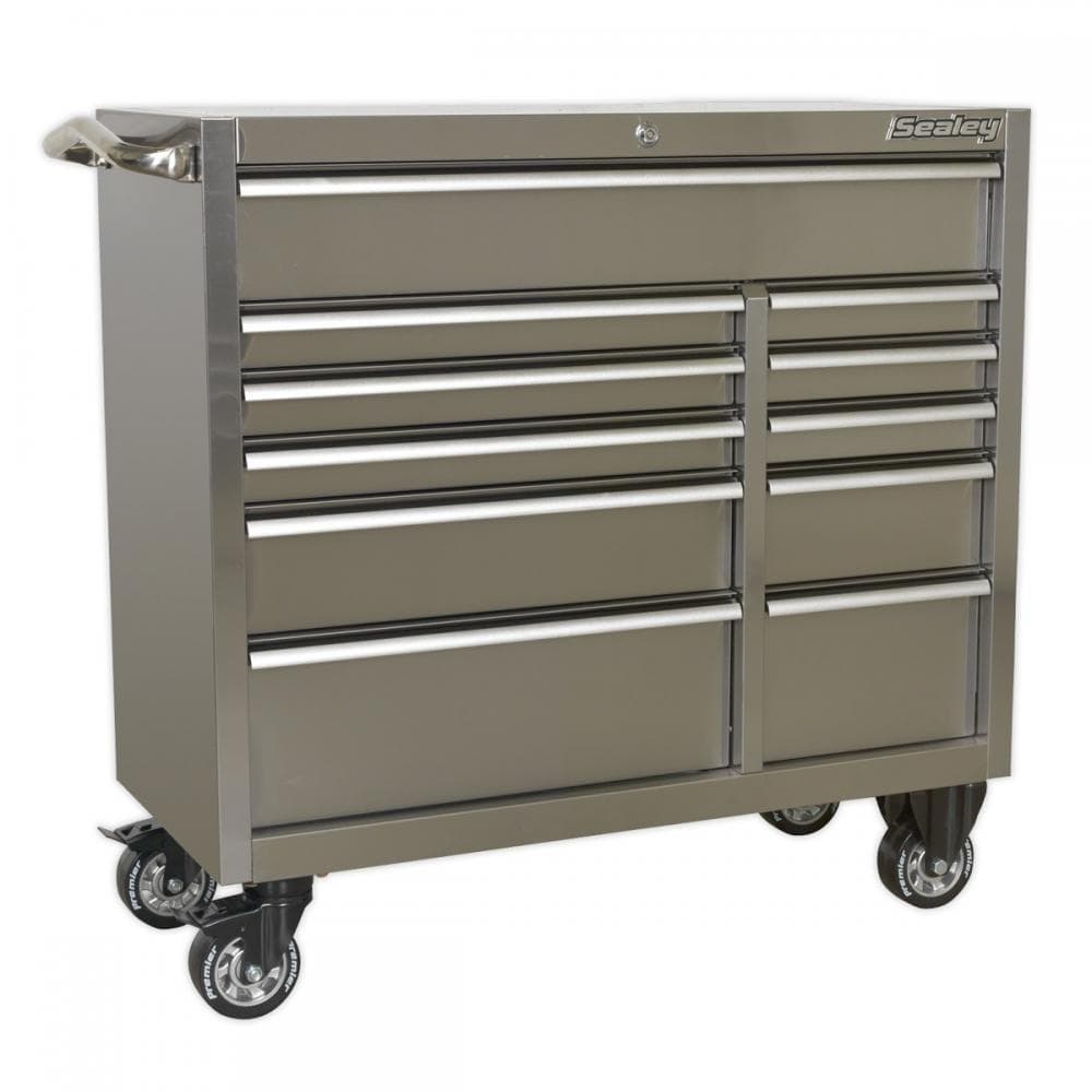 Sealey PTB105511SS Rollcab 11 Drawer 1055Mm Extra-Wide Stainless Steel Heavy-Duty
