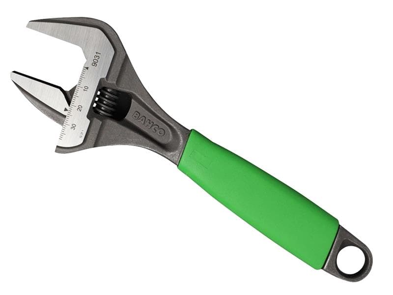 Bahco 9031-XE 9031 Ergo™ Extra Wide Jaw Adjustable Wrench Phosphate Green 218Mm