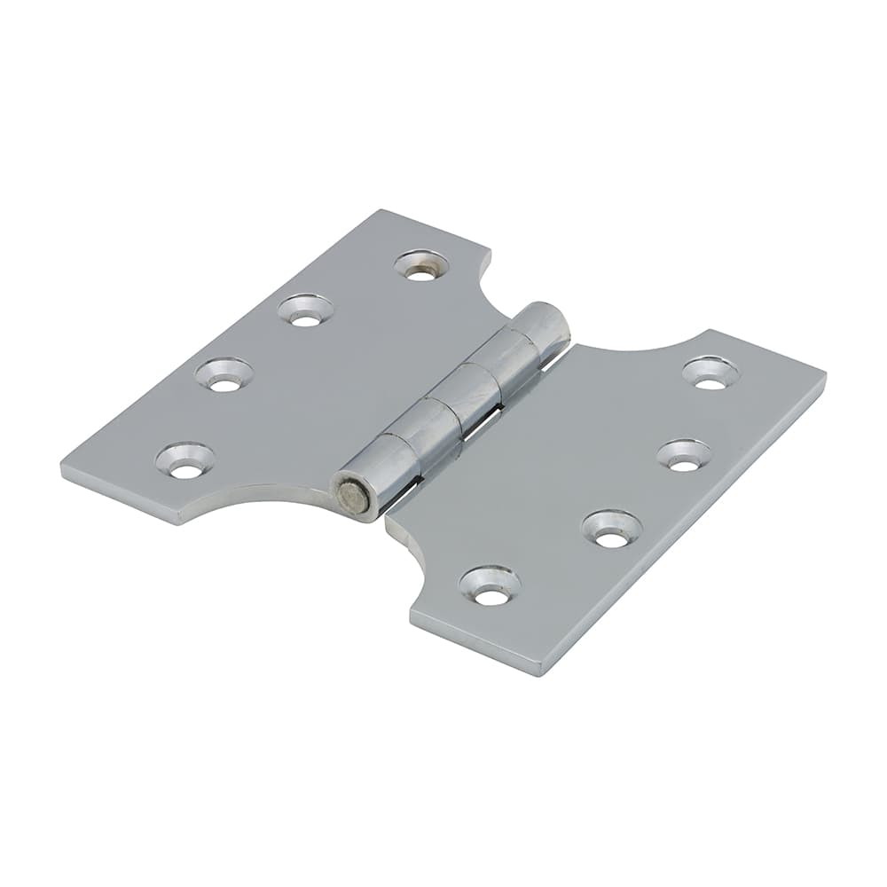 Timco 234337 Parliament Hinges - Solid Brass - Polished Chrome 102 X 100