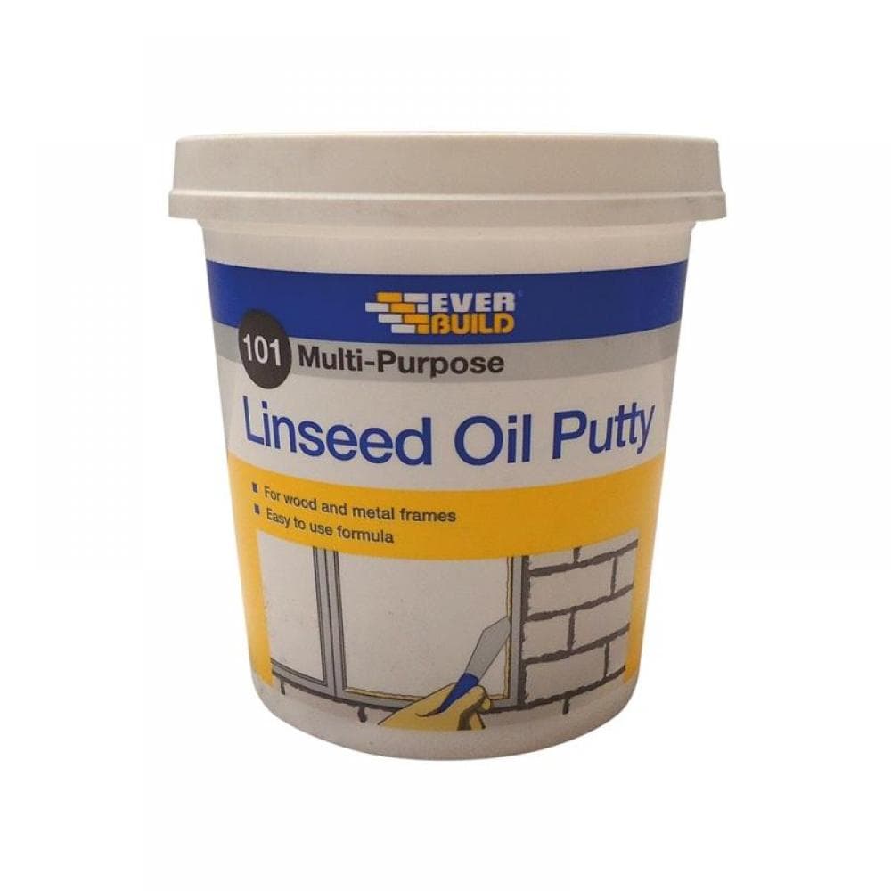 Everbuild Sika 480210 101 Multi-Purpose Linseed Oil Putty Natural 1Kg