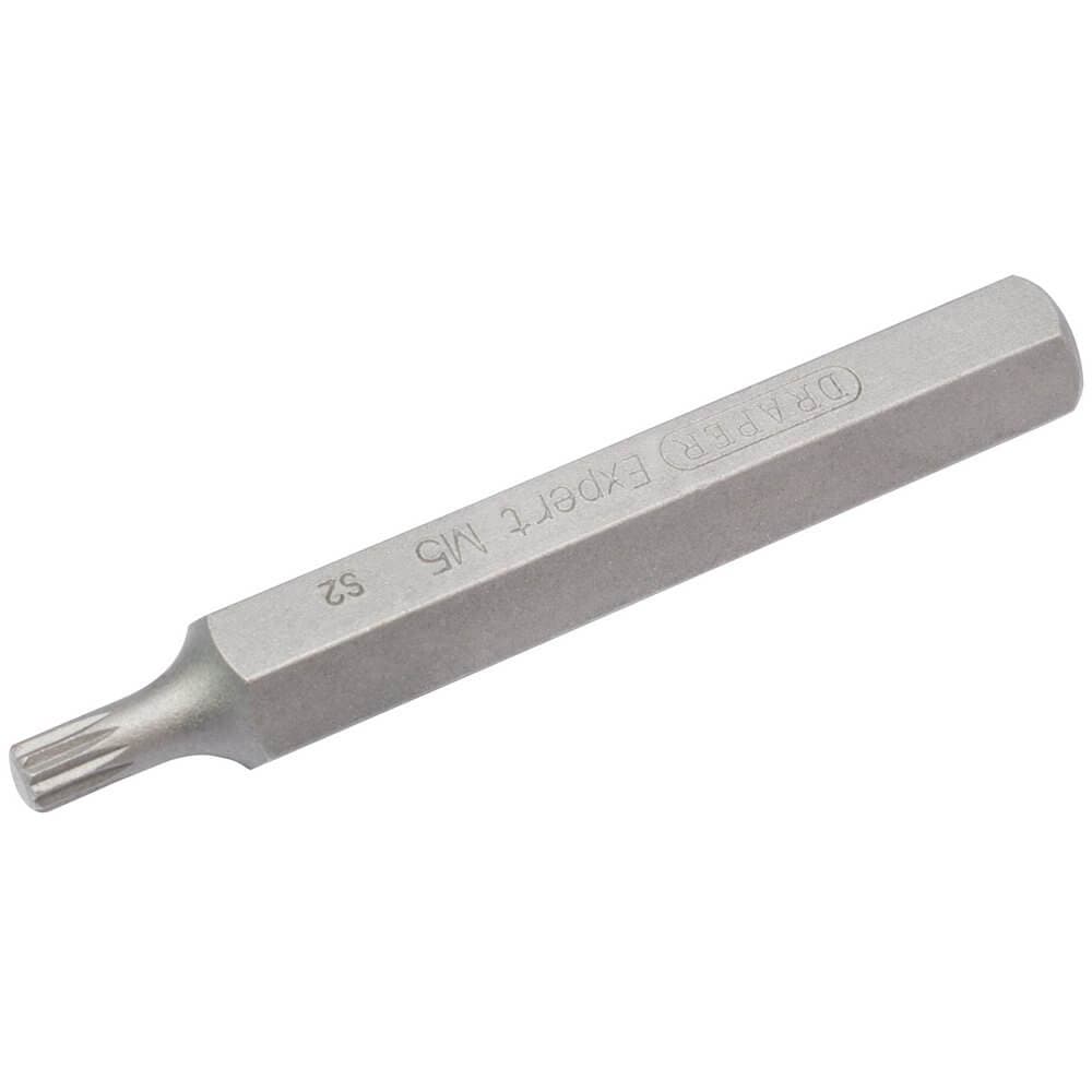 Draper Expert 33344 M5 X 75Mm Spline 10Mm Insert Bit For Mechanicfts Bit Sets each