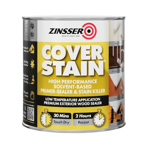 Zinsser Coverstain Primer Sealer 1L Stain Killer (Interior Oil Based)