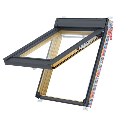 Keylite Hi-therm Fire Escape Roof Window Pine Finish 780mm x 980mm TFE04HT