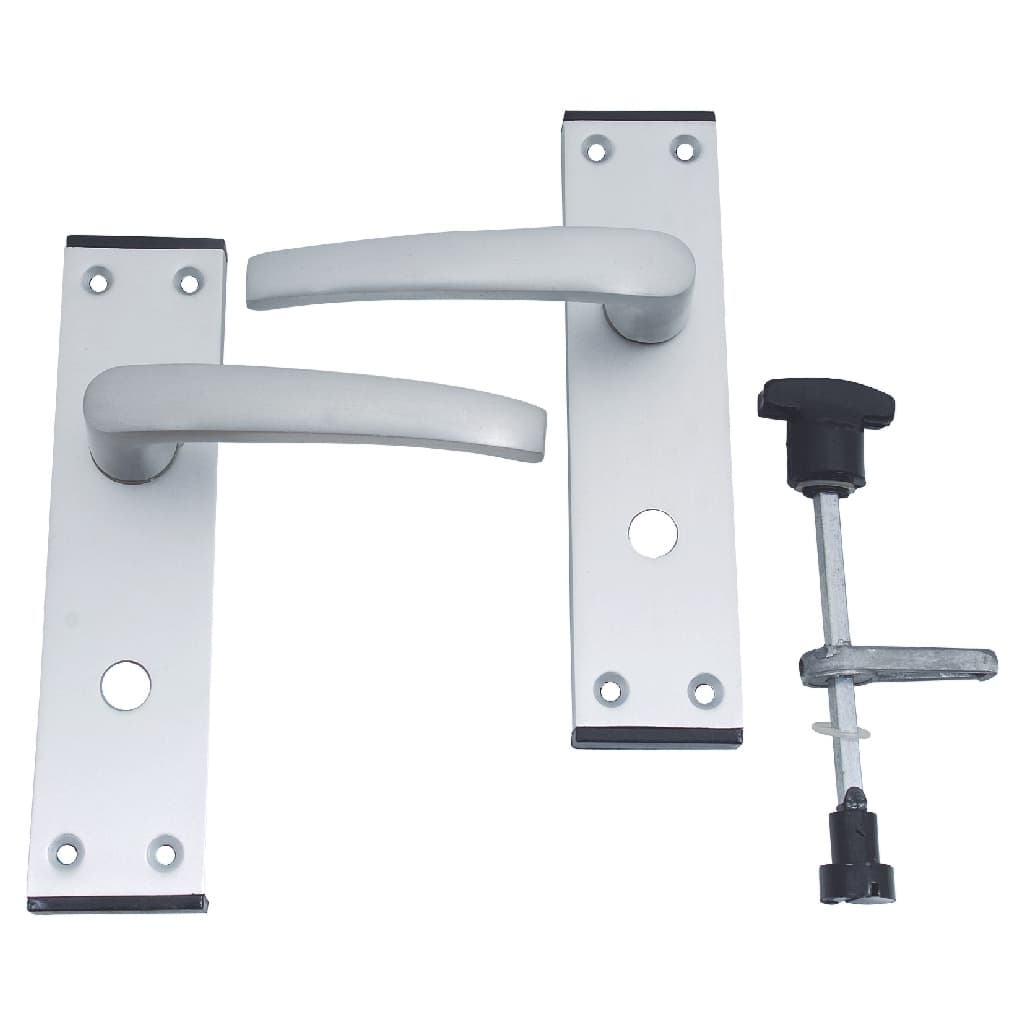 4Trade Oxford Privacy / Bathroom Lever Satin Anodised Aluminium