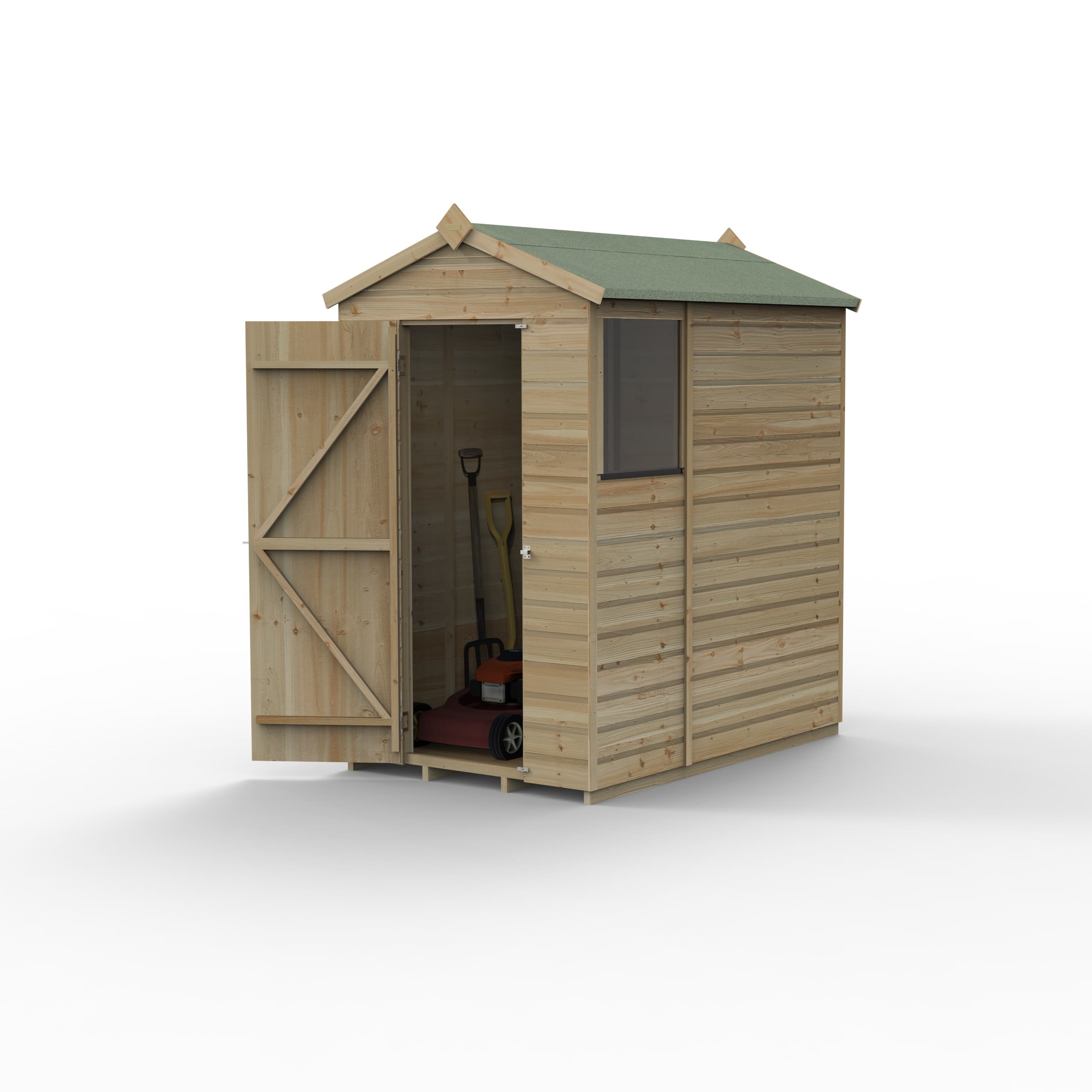 Beckwood 4x6 Apex Shed 1 WindowInstalled
