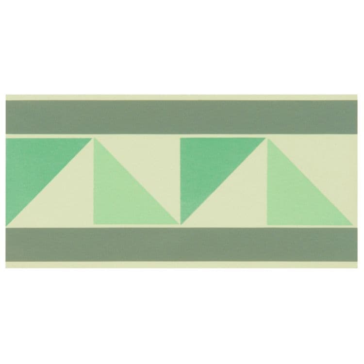 Оriginal Style Odyssey Primo Pyrenees Border Light Grey, Light Jade and Dark Jade on White 15x15cm