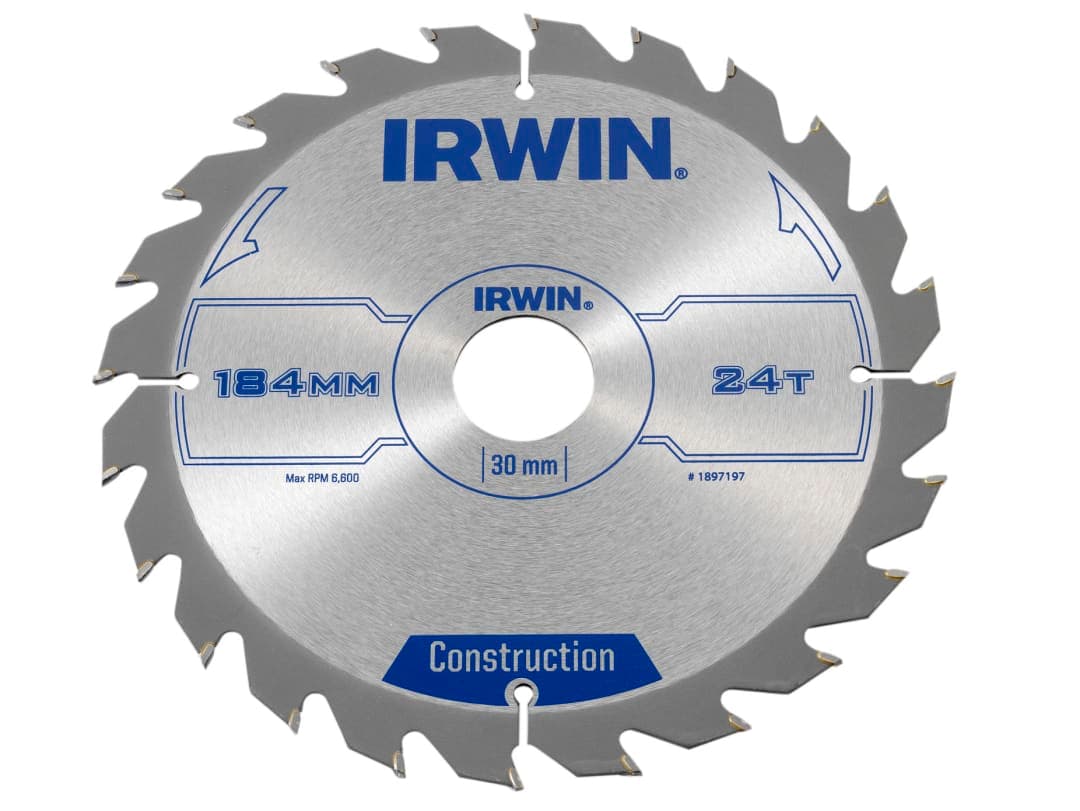 Irwin IRWIN® Construction Circular Saw Blade 184 x 30mm x 24T ATB 1897197