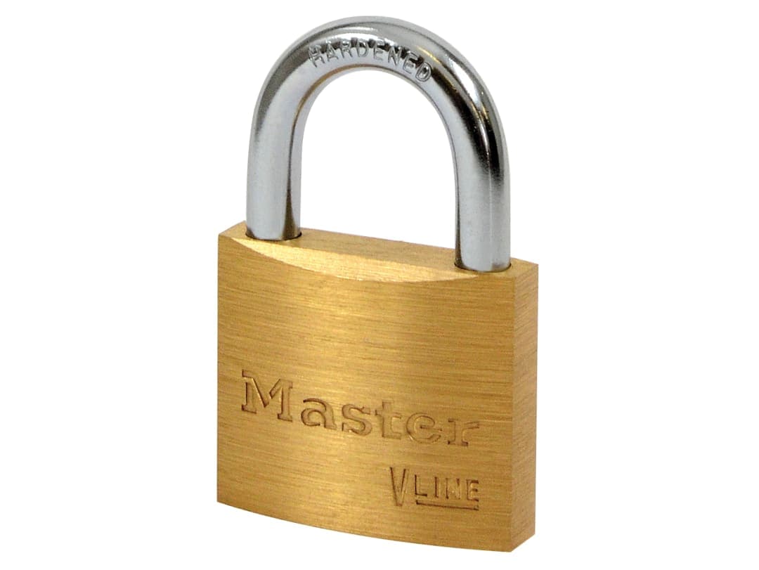 Master Lock V Line Brass 40mm Padlock - Keyed Alike 2341 4140KA-2341