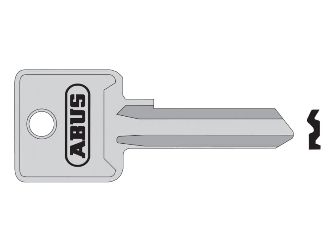 ABUS Mechanical 85/50 50mm +60 Right Hand Key Blank 10002703-01