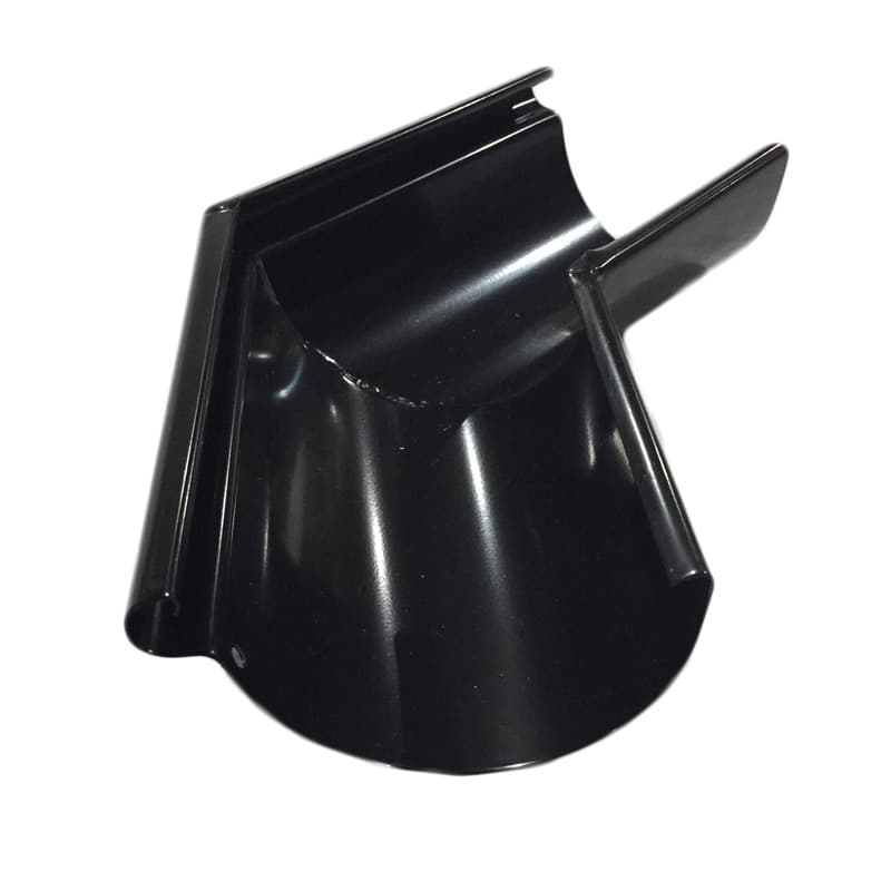 Steel Gutter External Angle - 135 Degree x 120mm Black