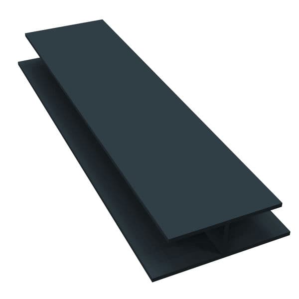 Anthracite Grey Smooth Soffit H Trim - 5mtr