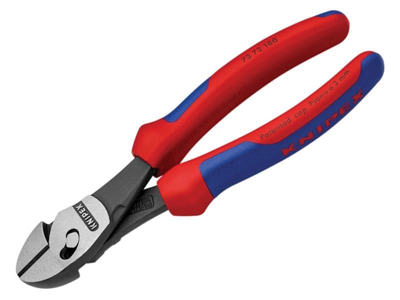 Knipex 73 72 180 BK Twinforce® Diagonal Cutters Multi-Component Grip 180Mm