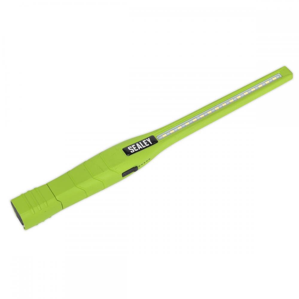 Sealey LED3604G Rechargeable 360° Slim Inspection Light 8W & 1W Smd Led Green Lithium-Ion