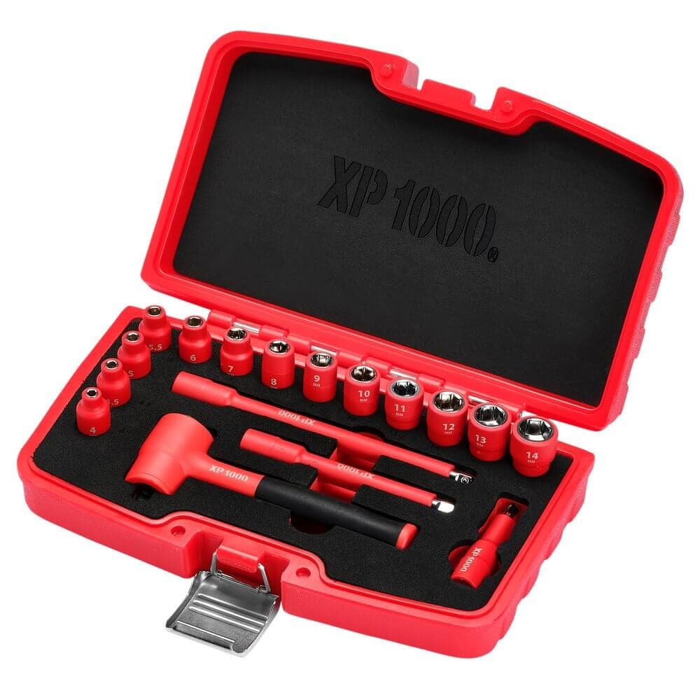 Xp1000 ® Vde Metric Socket Set 1/4in Sq. Dr. (17 Piece) Pk 1 18115