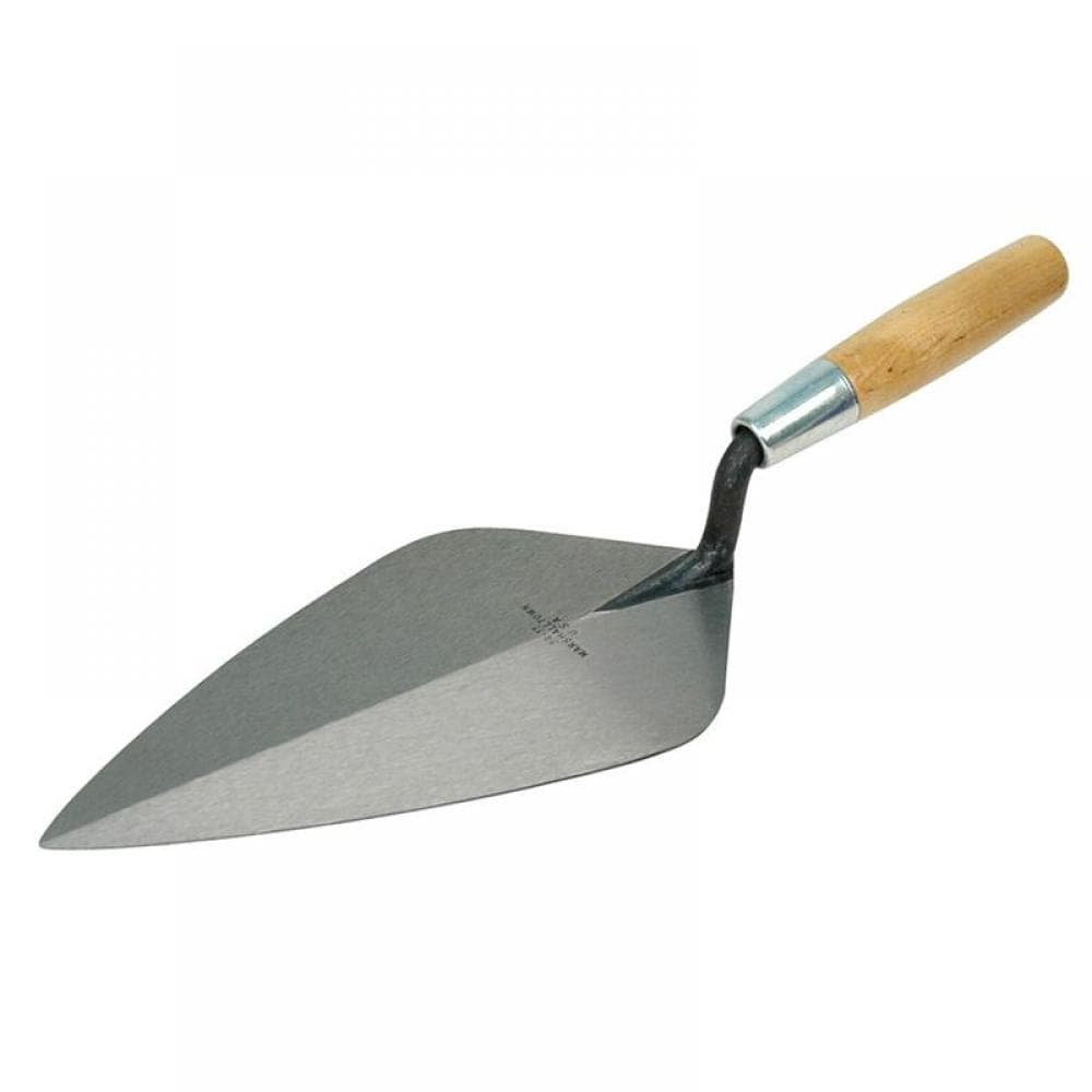Marshalltown M3412 34 Wide London Pattern Brick Trowel - Wooden Handle 12In