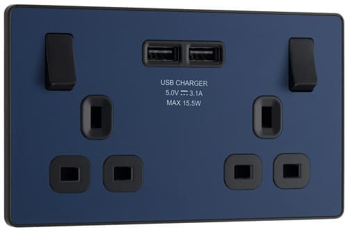Nexus Metal Black Nickel Single Switch 20A With Power Indicator NBN31-01