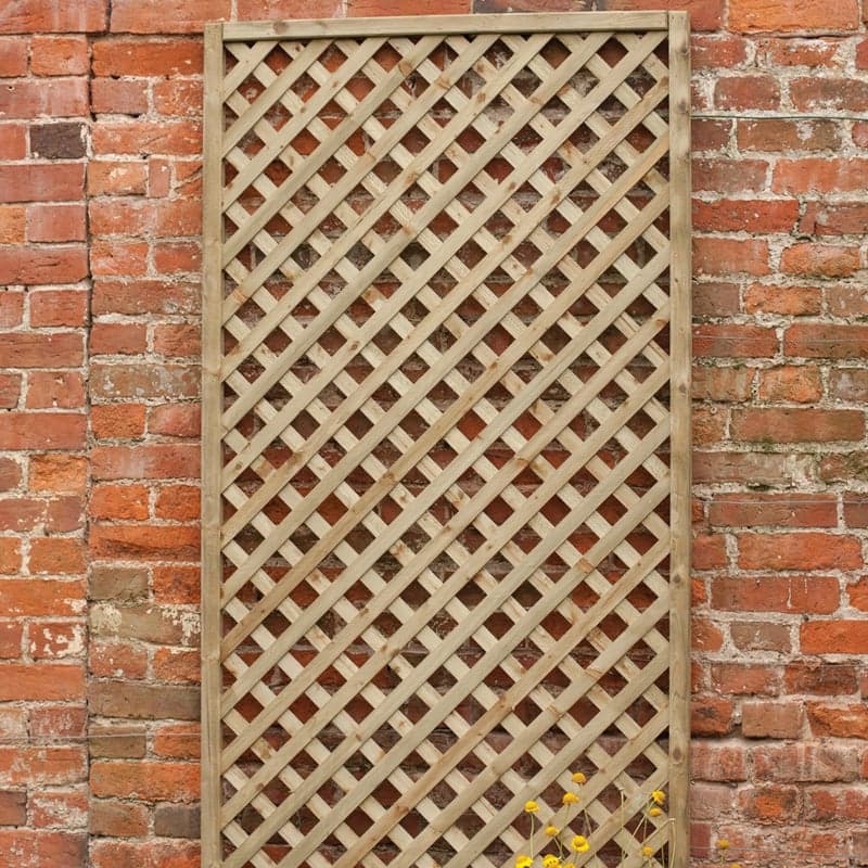 Forest 6' x 3' Rosemore Pressure Treated Diamond Lattice (1.8m x 0.9m)