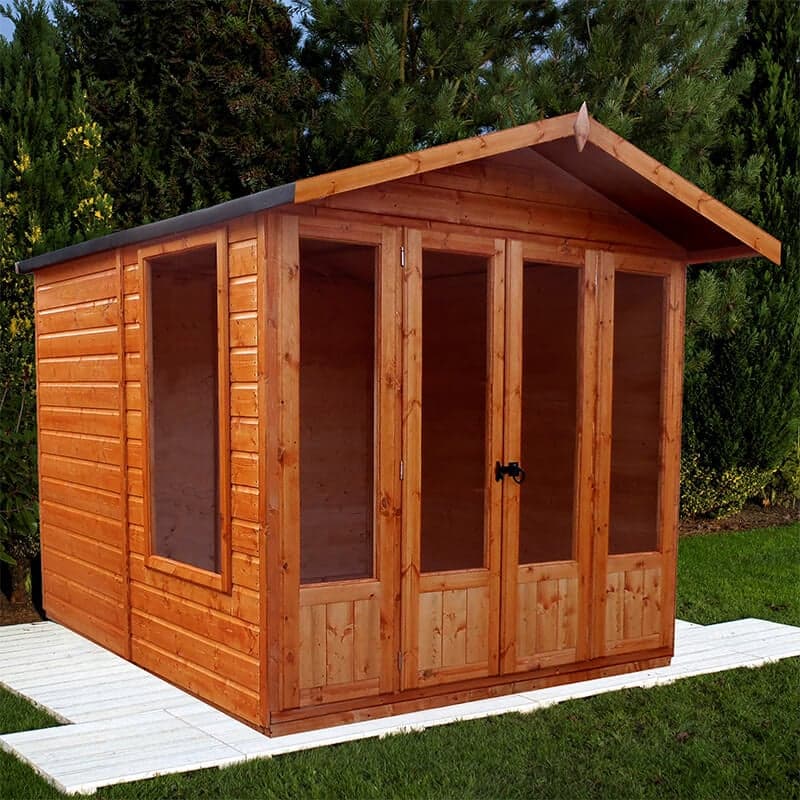 7'3 x 7'11 Shire Parham Wooden Garden Summerhouse