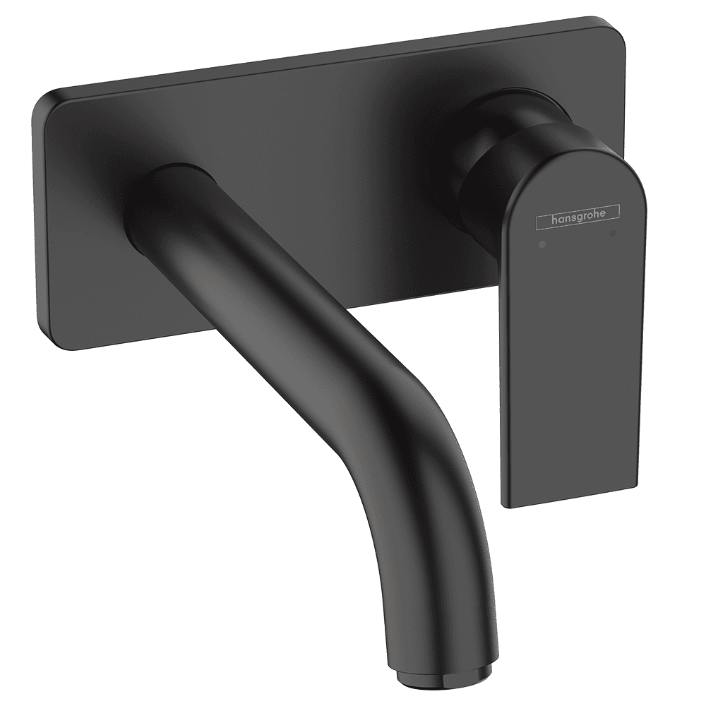 Hansgrohe Vernis Shape Single lever basin mixer for concealed installation wall-mounted with spout 20,7cm - Matt Black - 71578670