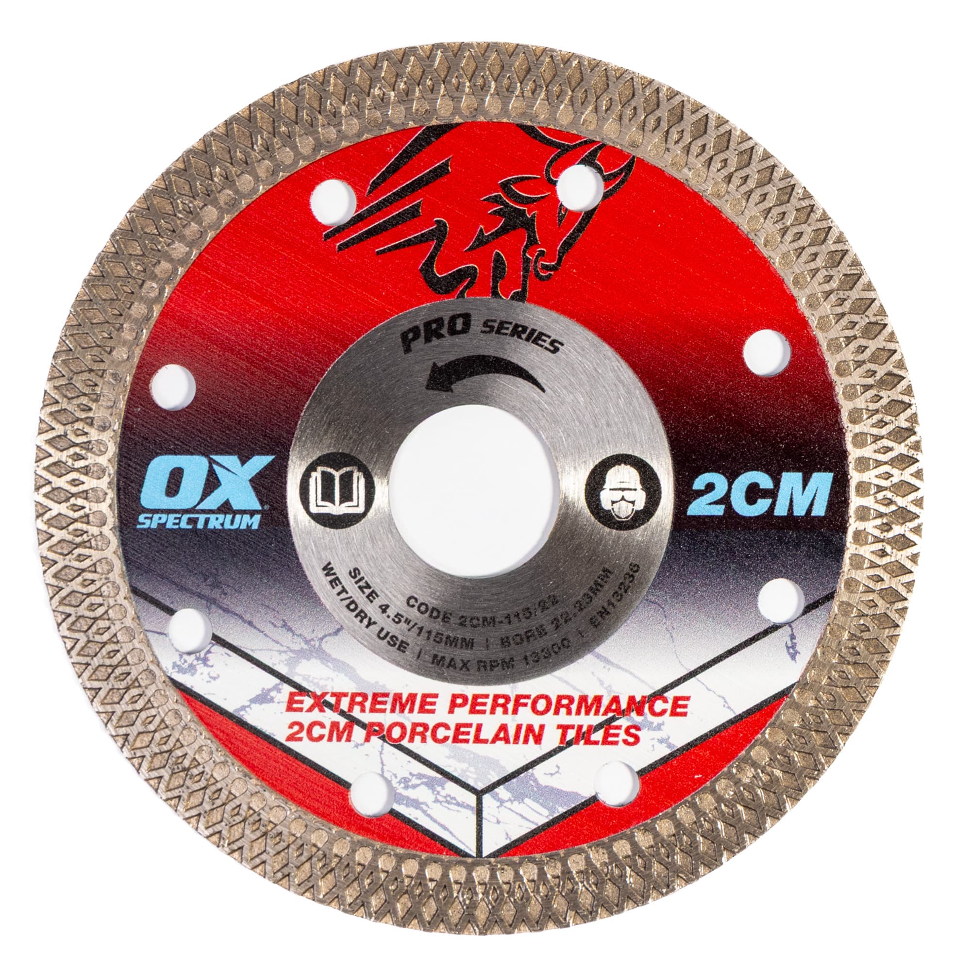 Ox Pro Porcelain Cutting Blade 2cm 115/22.23mm