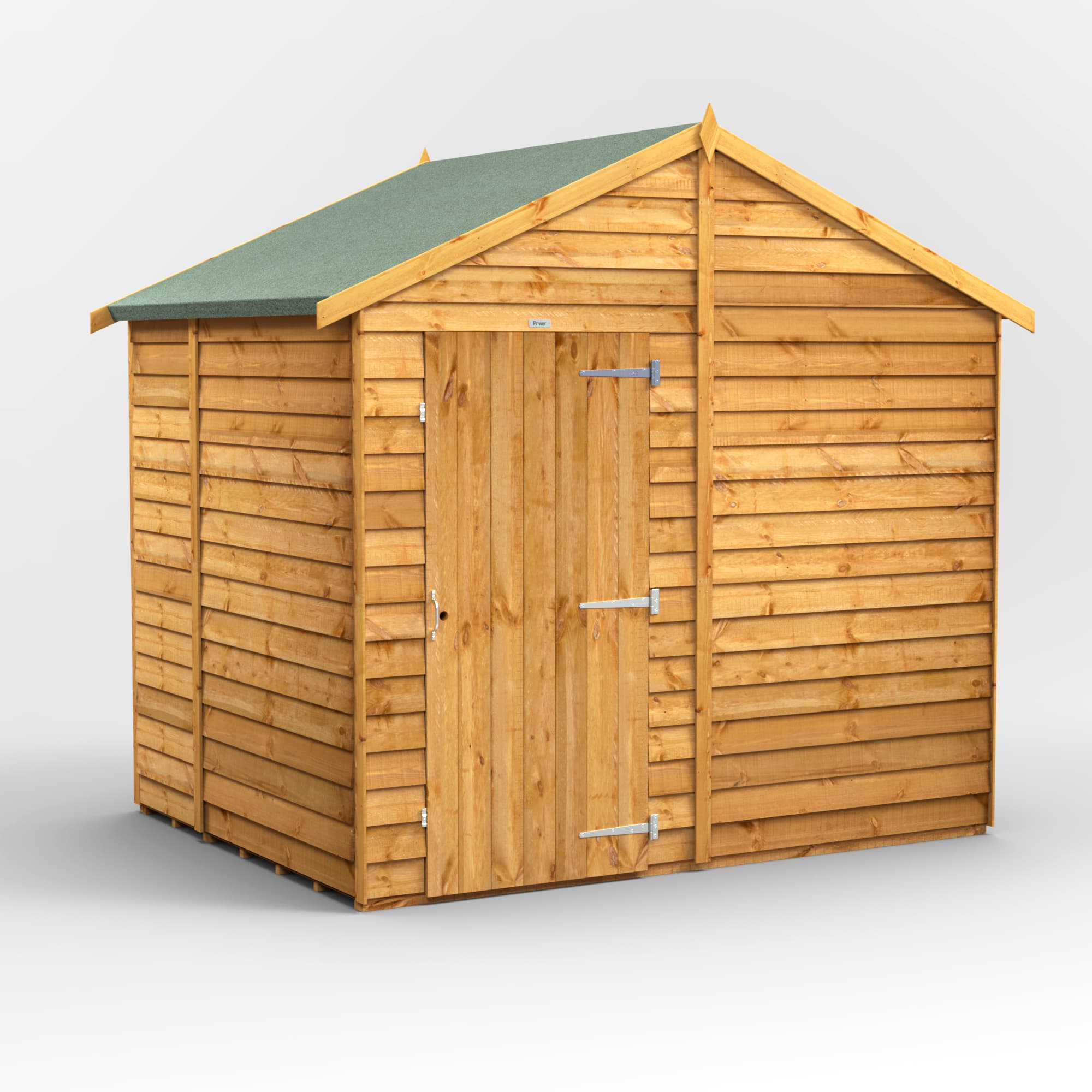 Powersheds 6 x 8 Power Overlap Apex Windowless Shed