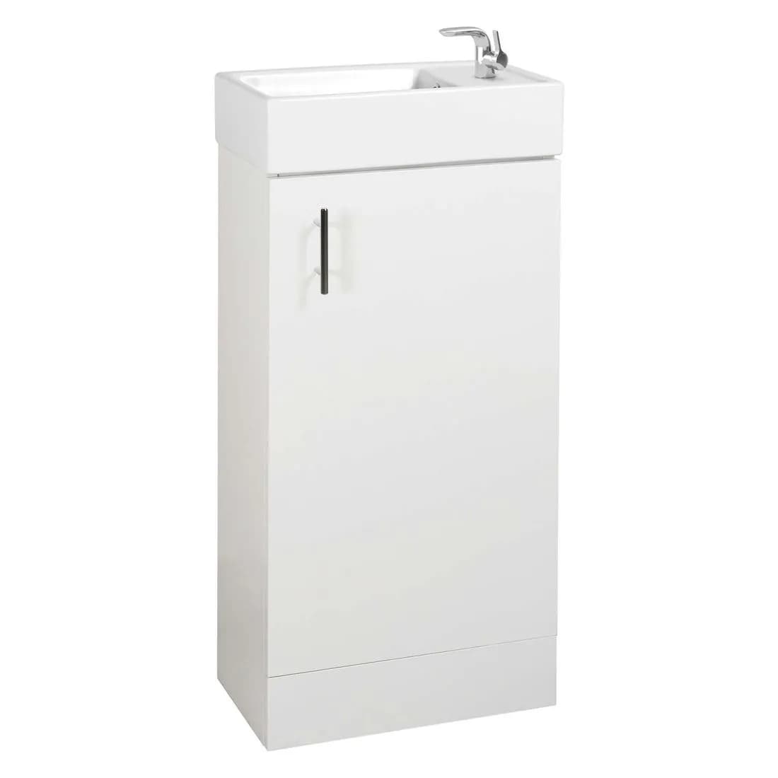 Alder 400Mm Vanity Unit Pack With Basin White