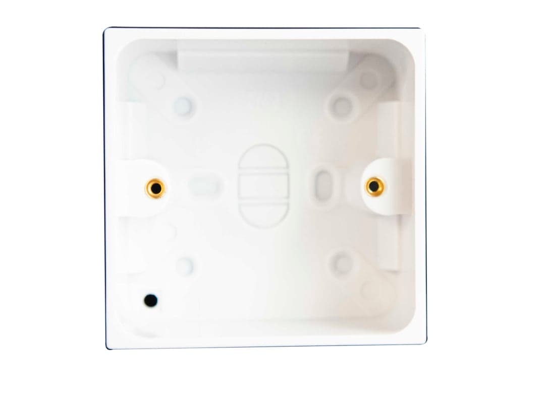 Dencon Pattress Box with Earth 1-Gang 45mm 8901NB