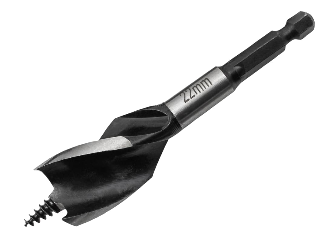 Faithfull Tri-Point Speed Auger Bit 22mm Stubby FAITPAS22