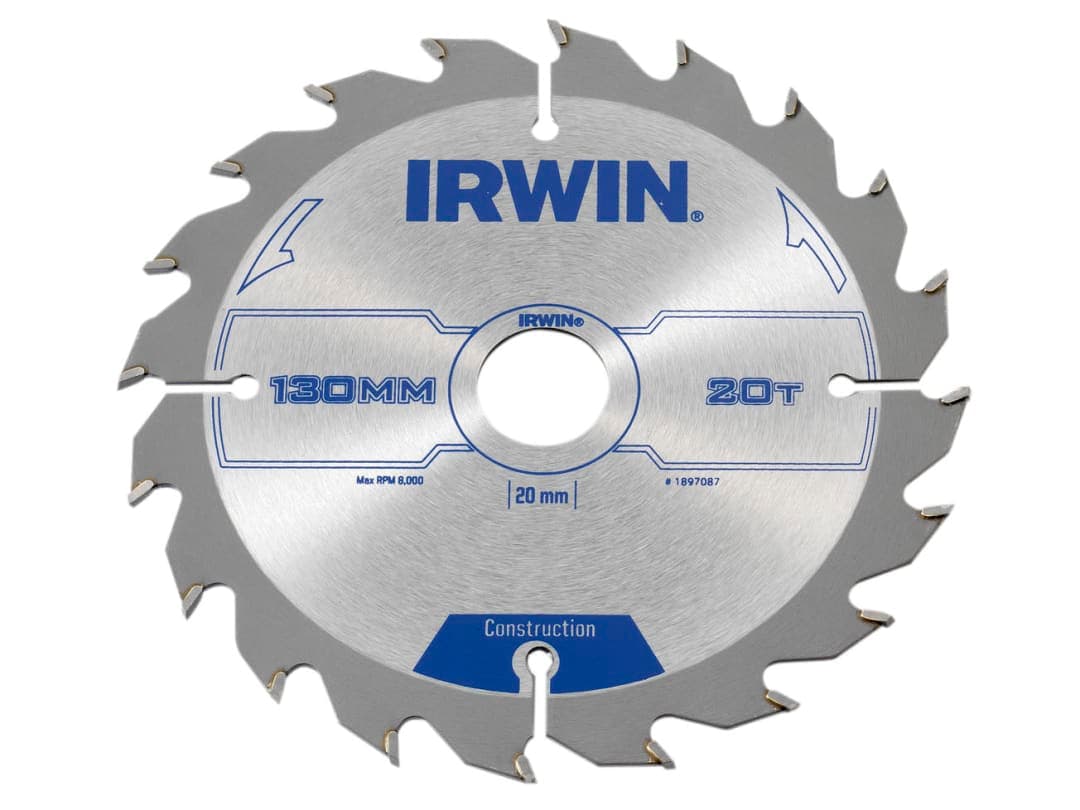 Irwin IRWIN® Construction Circular Saw Blade 130 x 20mm x 20T ATB 1897087