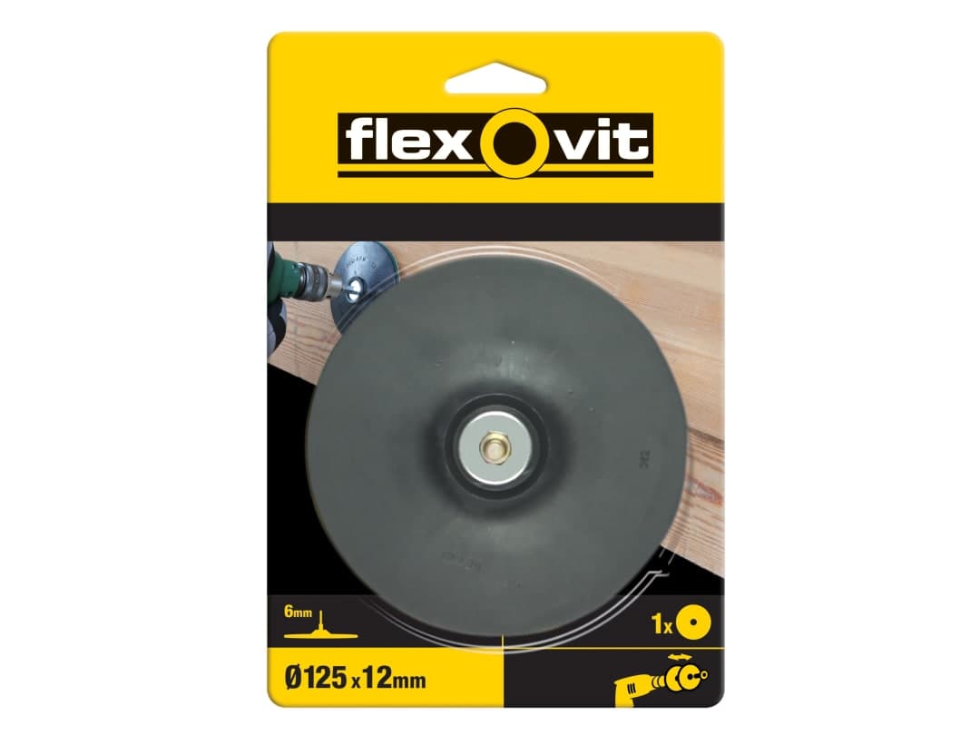 Flexovit Backing Pad For Drill Mount 125mm 63642556833