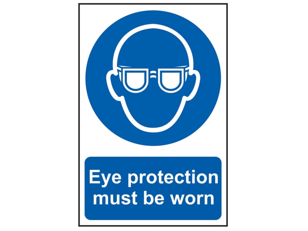Scan Eye Protection Must Be Worn - PVC Sign 200 x 300mm 0007