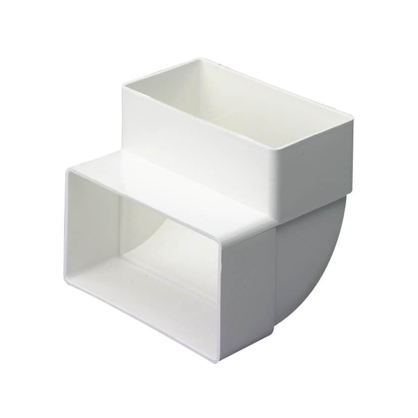 Monsoon Rectangular Ventilation Duct Vertical Elbow - 220mm x 90mm