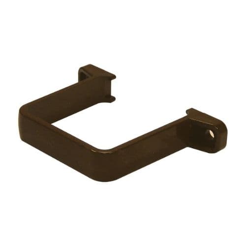 FloPlast Square Flush Downpipe Clip - 65mm Brown
