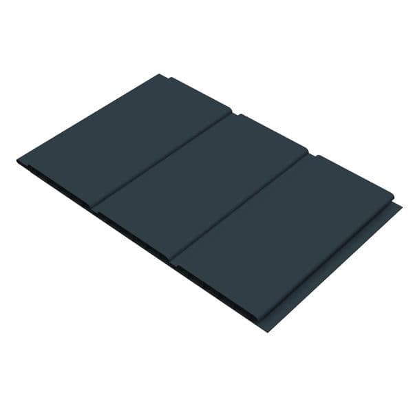 300mm Anthracite Grey Smooth Hollow Soffit Board - 10mm x 5mtr