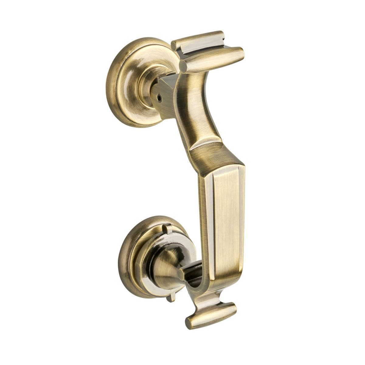 Doctor Door Knocker - Antique Brass - 60 x 195mm - Hardware Solutions