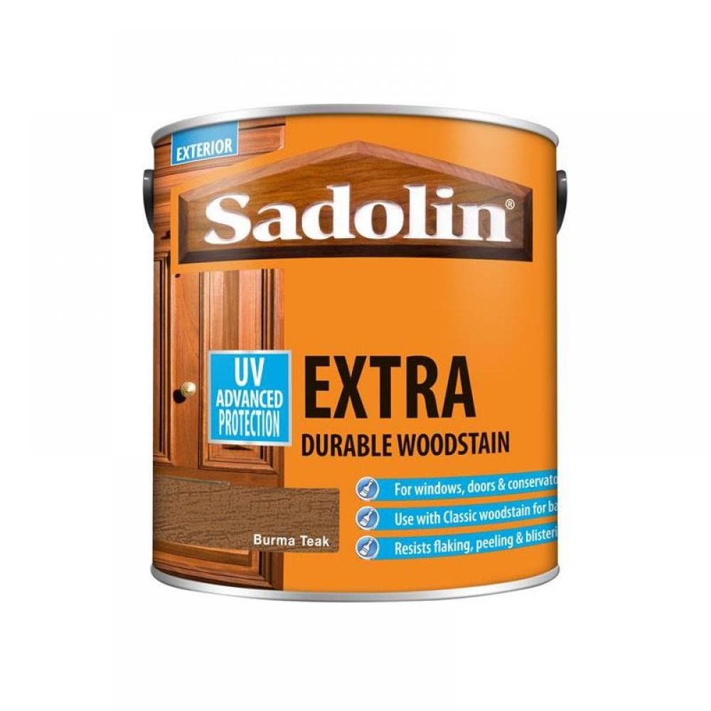 Sadolin 5028552 Extra Durable Woodstain Burma Teak 2.5 Litre