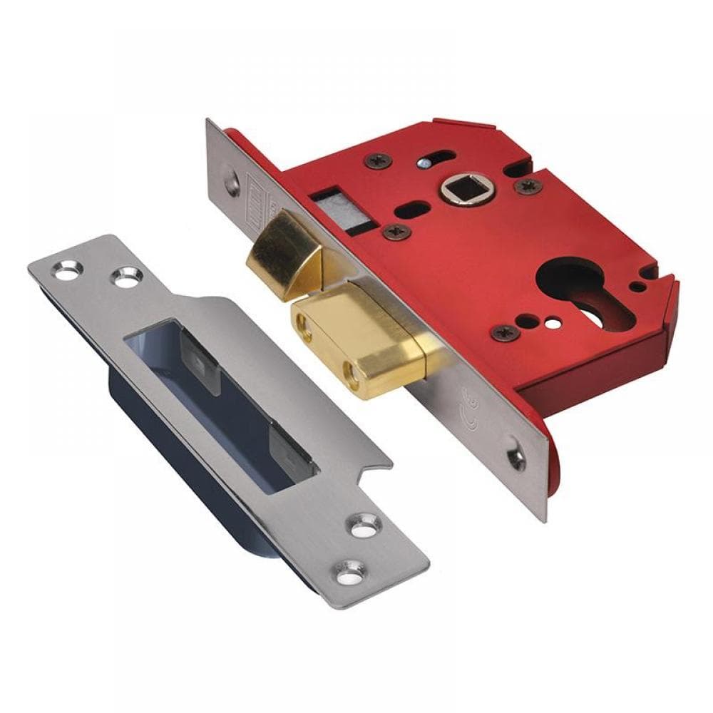Union JL22EUS-SS-3.0 Strongbolt 22Eu Eus-Ss-3.0 Euro Sashlock Stainless Steel 81Mm 3In